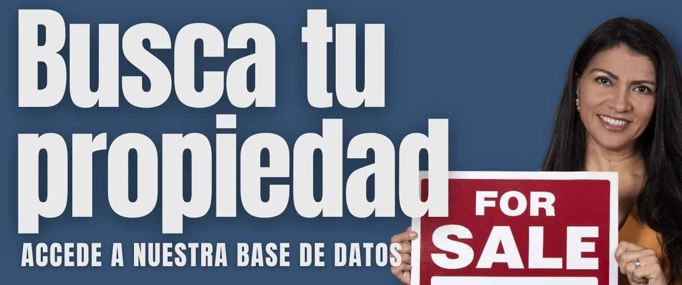 Busca tu propiedad: accede a nuestra base de datos